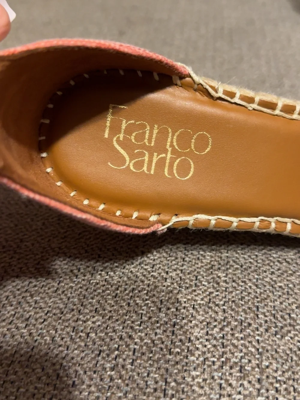 Franco Sarto Pink Floral Wedge Sandals